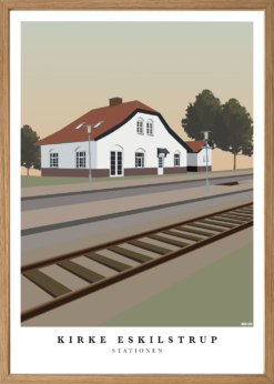 Kirke Eskilstrup Station Plakat