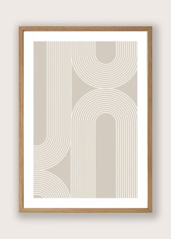 Abstract Stripes Plakat